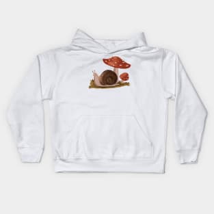 Snail and mushroom Kids Hoodie